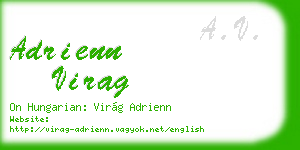 adrienn virag business card